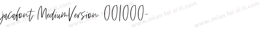 jacafont MediumVersion 001000字体转换